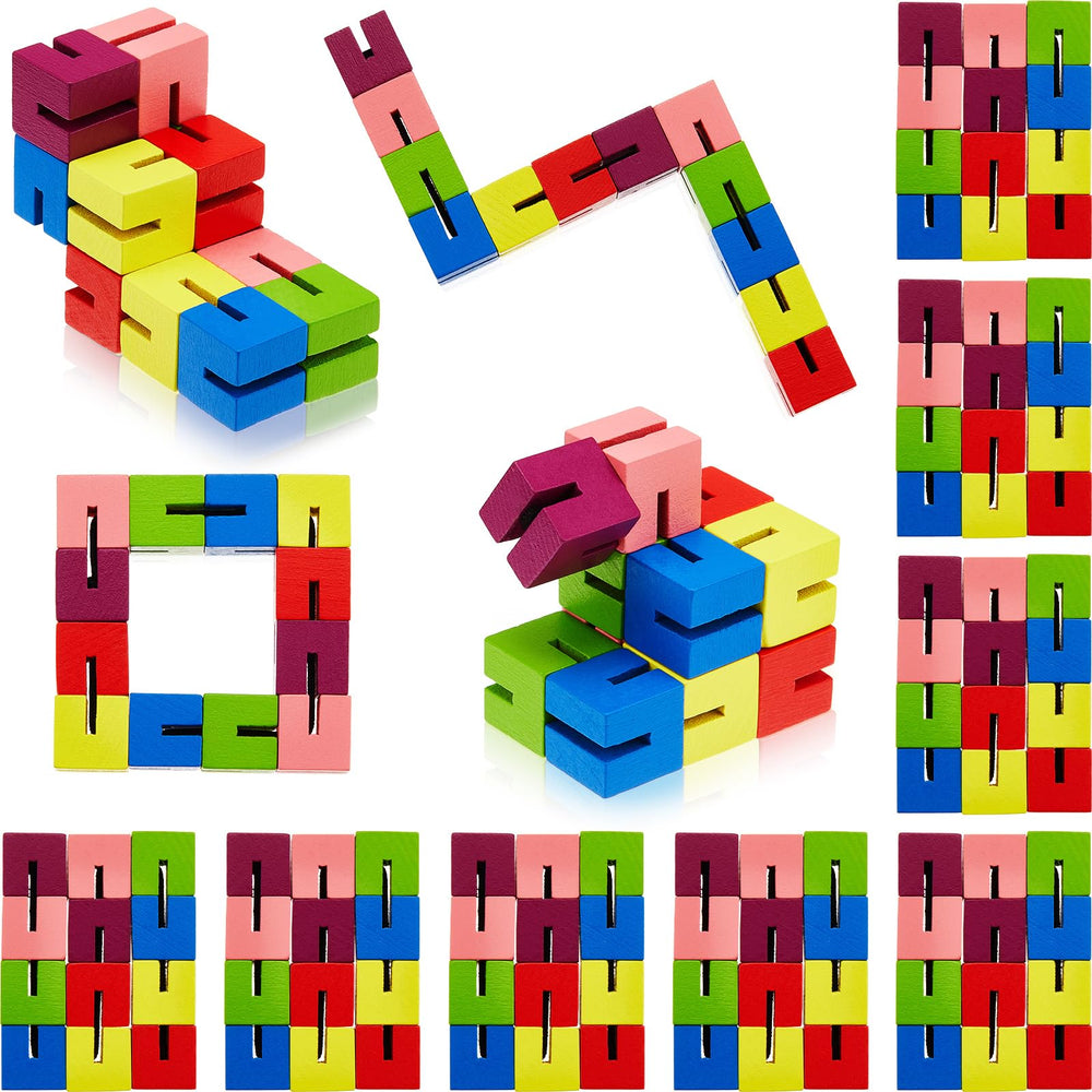 Sumind 6-pack wooden twist cubes provide tactile focus and problem-solving fun.