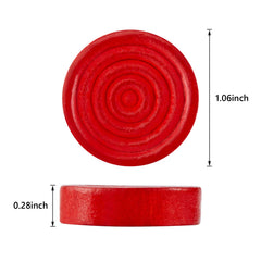 Close-up of Sumind checkers showing 1.06-inch diameter and smooth edges.