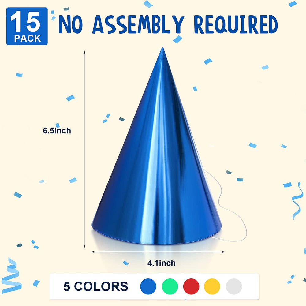 Sumind blue cone hat adds vibrant energy to celebrations and group photos.