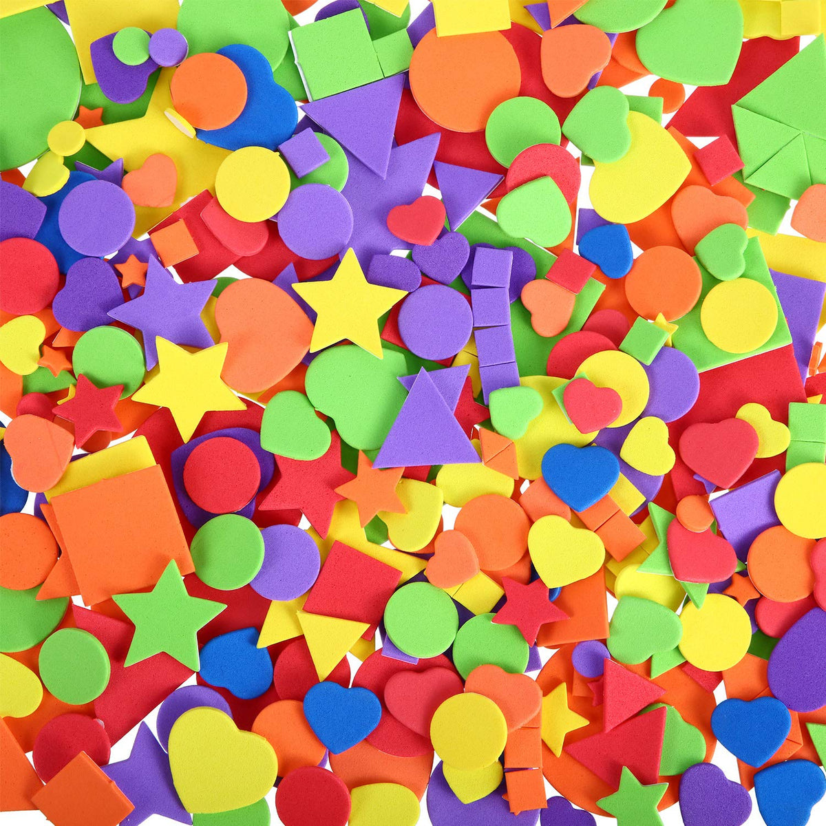 Sumind foam stickers circle shapes in multiple colors for DIY crafts and scrapbooking.