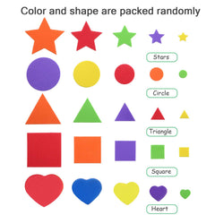 Sumind foam stickers square shapes in vibrant colors for kids' projects and learning.
