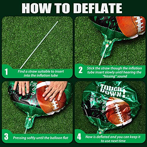 Sumind football balloons ready for easy inflation and reuse after event