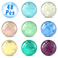 Sumind glow marbles close-up highlights vivid colors for crafts.