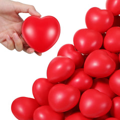 Sumind heart stress ball closeup in red for tactile stress relief.