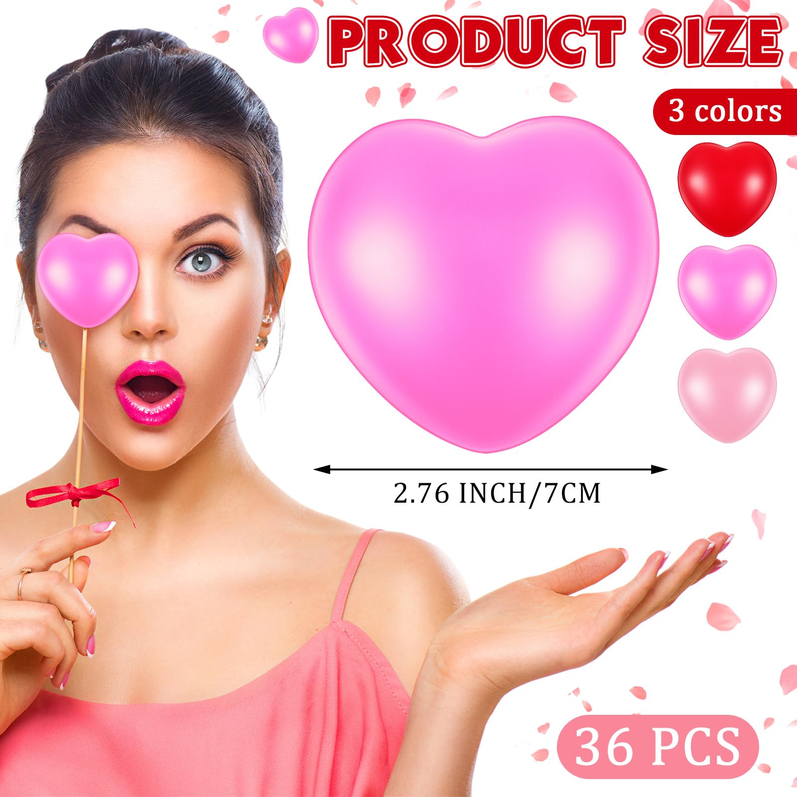 Sumind heart stress ball pink closeup ideal for uplifting mood during breaks