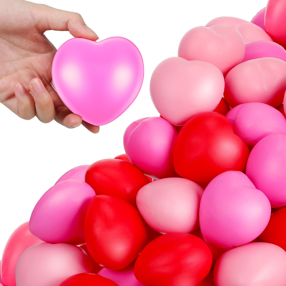 Sumind heart stress ball red closeup for quick stress relief at work