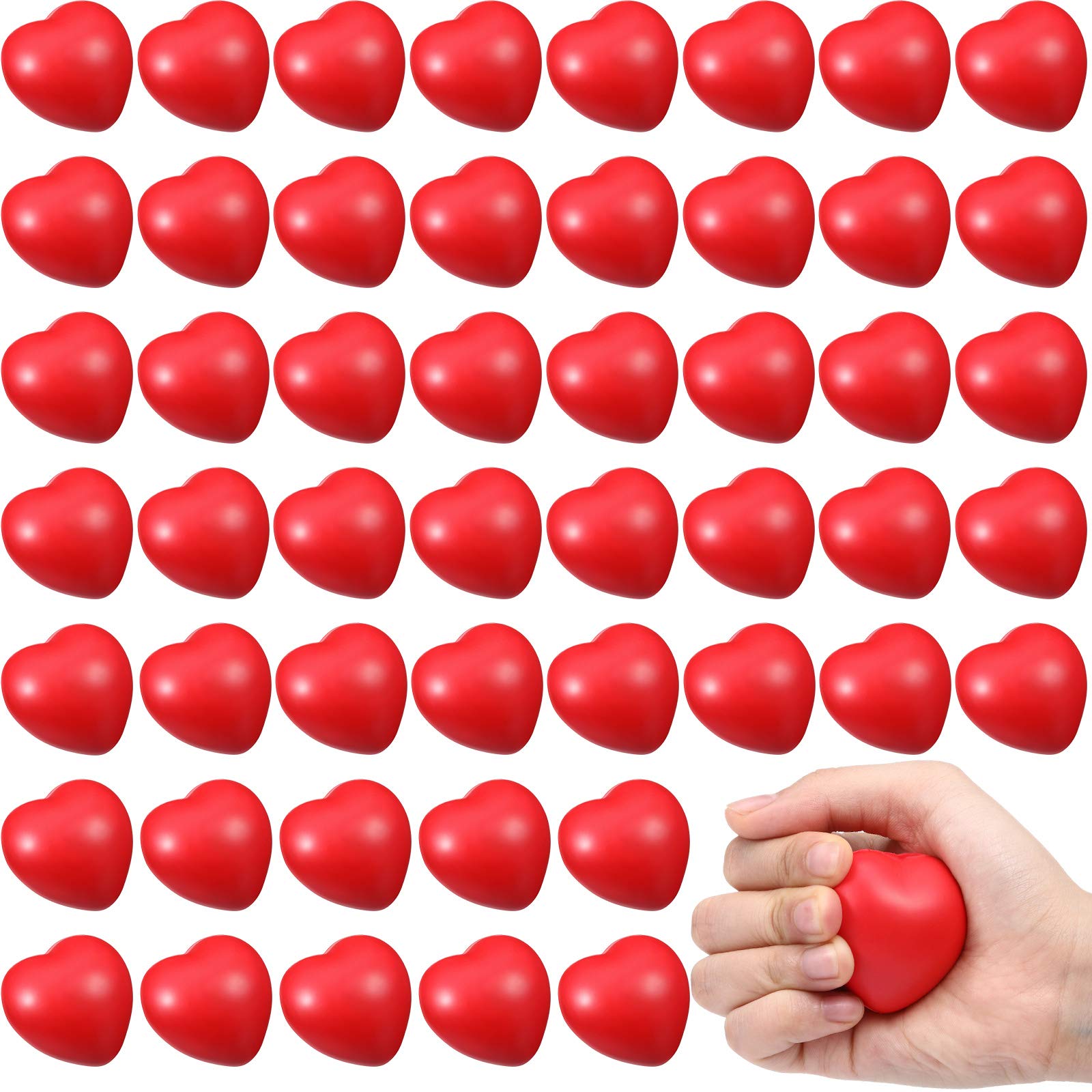 Sumind red heart stress ball pack, perfect for wedding favors and party prizes.