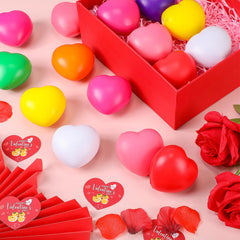 Sumind yellow heart stress ball with compact design for on-the-go relief