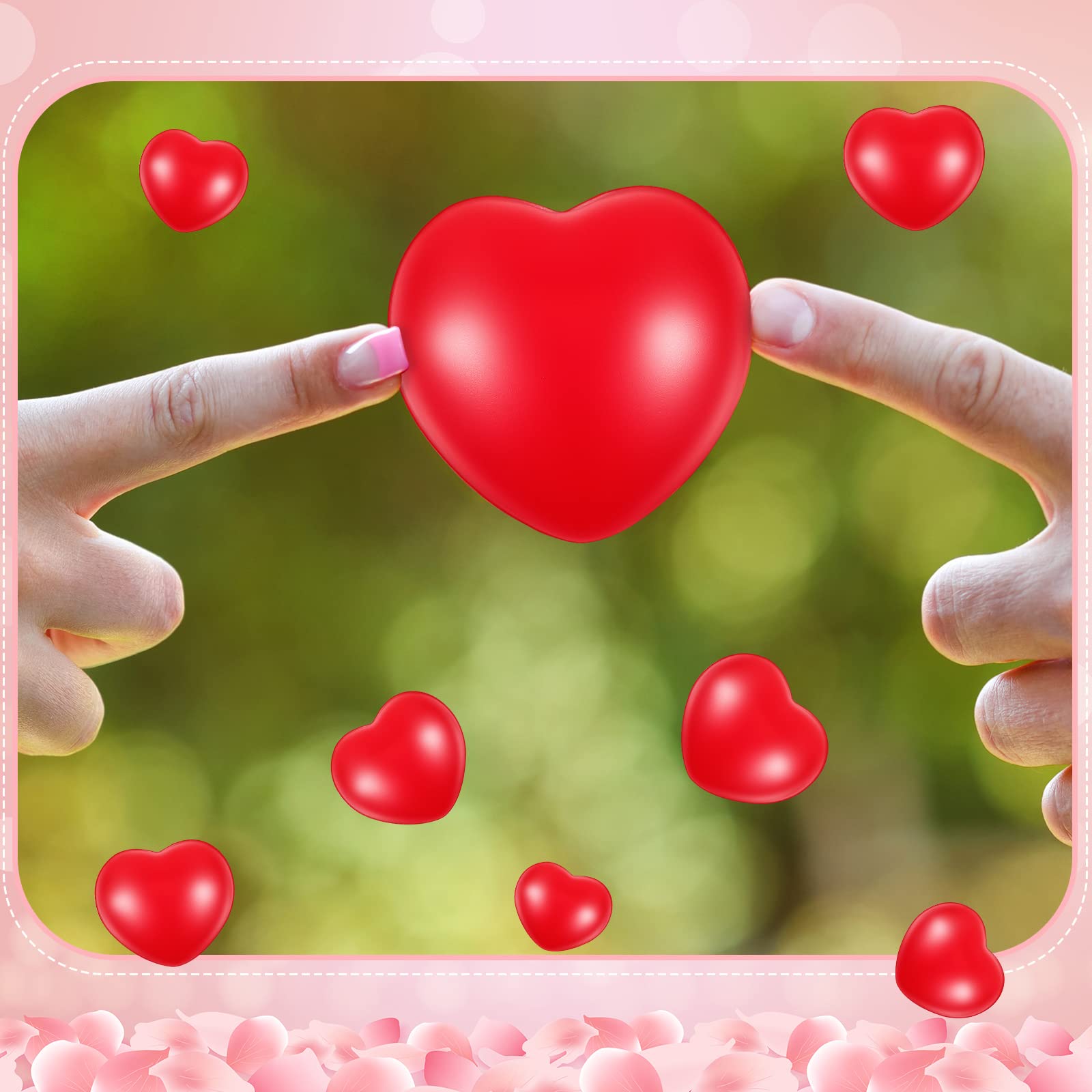 Sumind heart stress balls packaging on display for gifting.