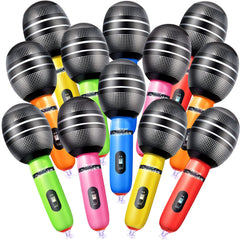 Sumind inflatable microphone blue prop for karaoke parties and festive decor