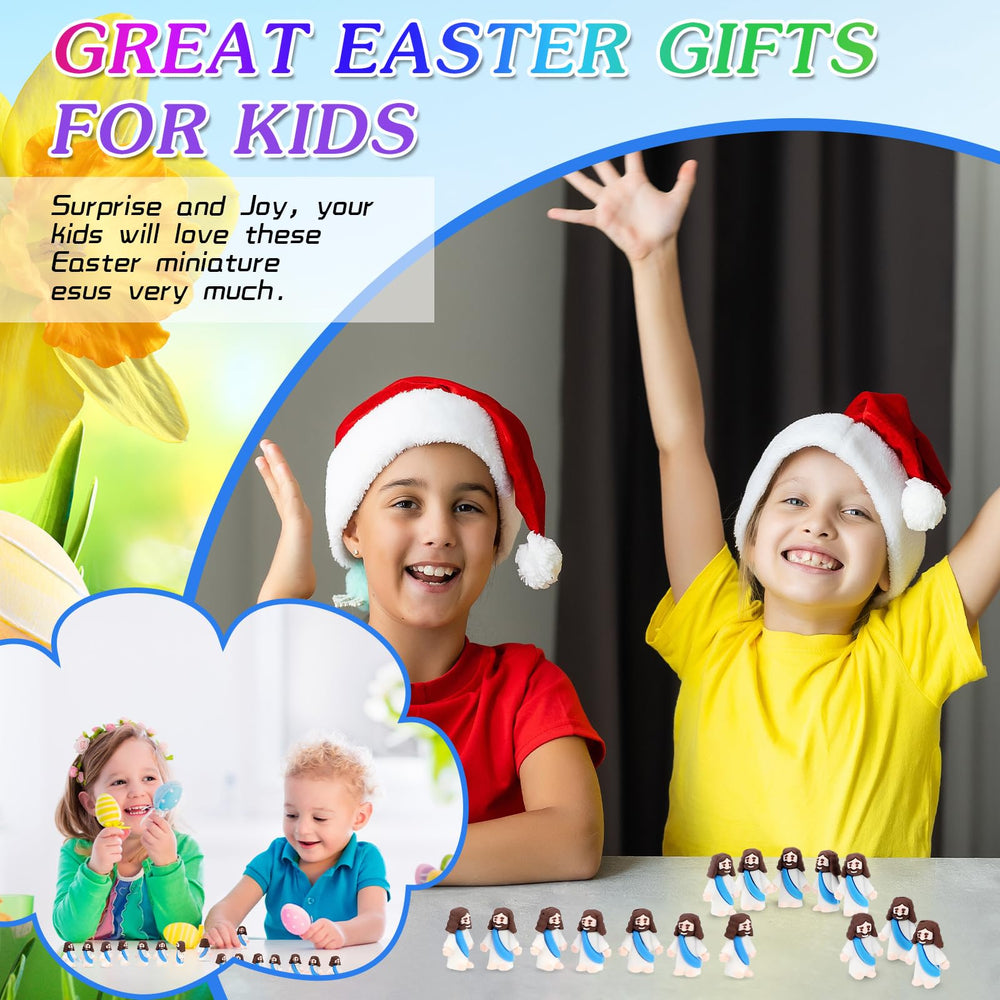 Sumind Little Jesus figurine blue closeup, smooth surface resists fading during holidays.