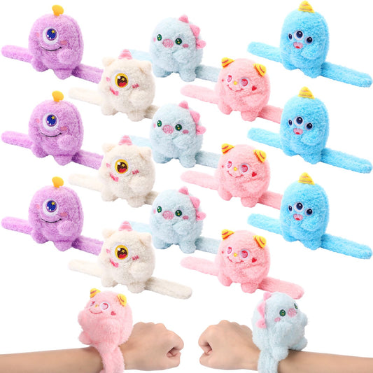 Sumind monster slap bracelets 15-piece set for colorful party favors.