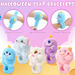 Sumind monster slap bracelets cartoon designs add playful flair to bags or costumes.