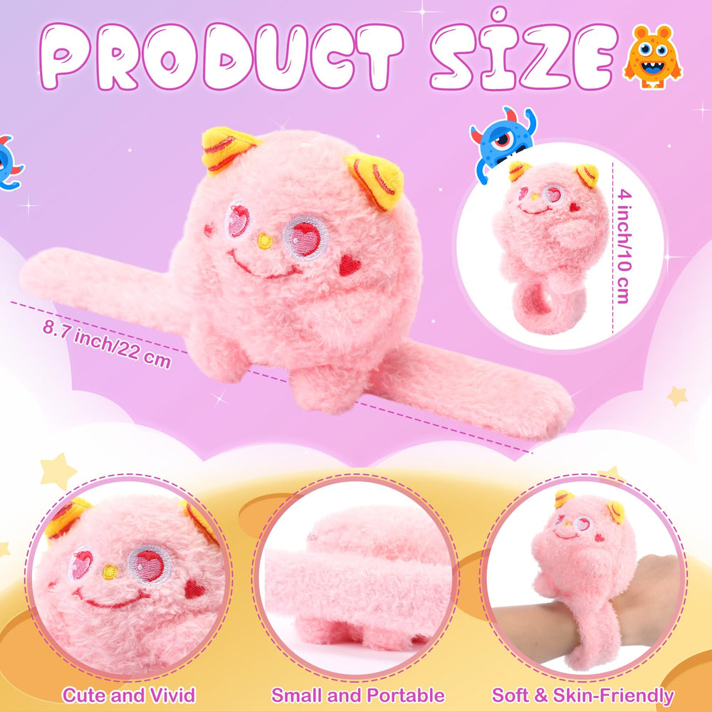 Sumind plush monster slap bracelet design is soft and durable for daily wear.