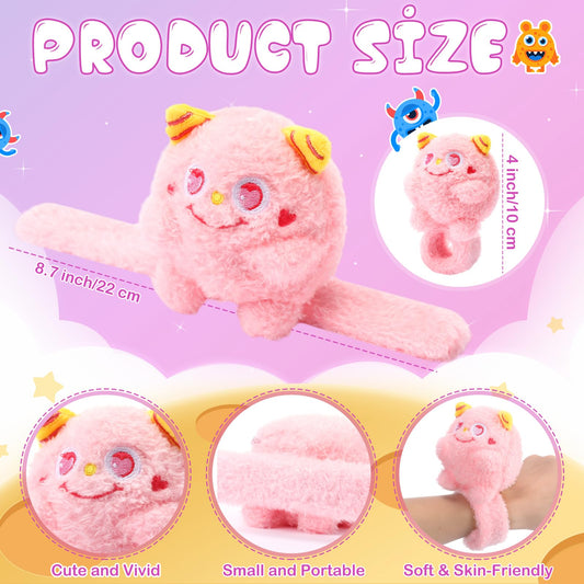 Sumind plush monster slap bracelet design is soft and durable for daily wear.