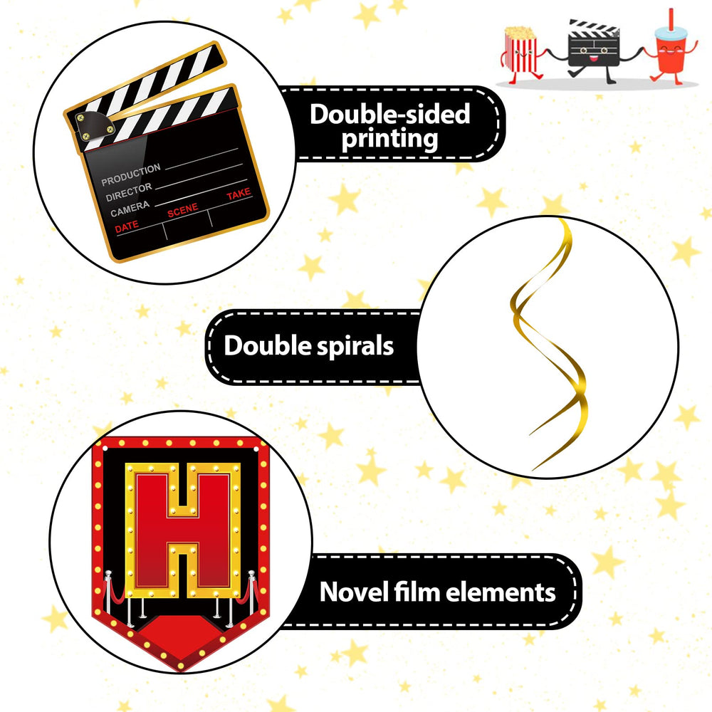 Sumind movie cardstock pattern 1 features film motifs for wall decor.