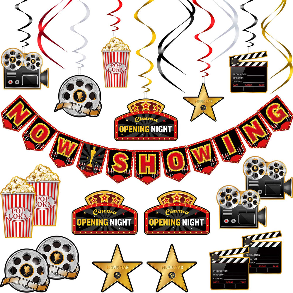 Sumind now showing banner adds cinematic ambiance to the party.