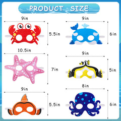Sumind ocean mask turtle – adorable photo prop for undersea birthday celebrations