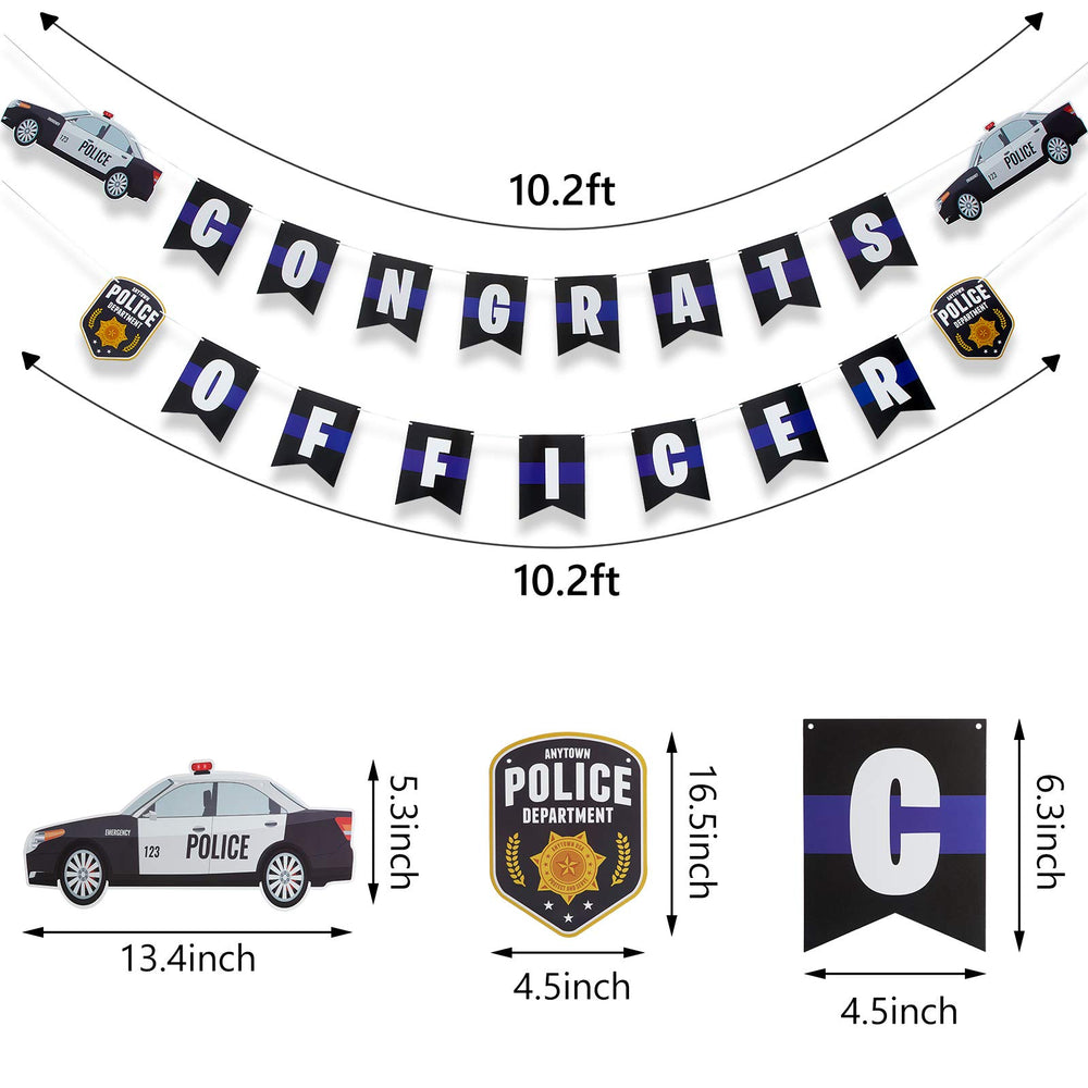 Sumind police banners jointed decorate entrances and walls with bold, reusable flair