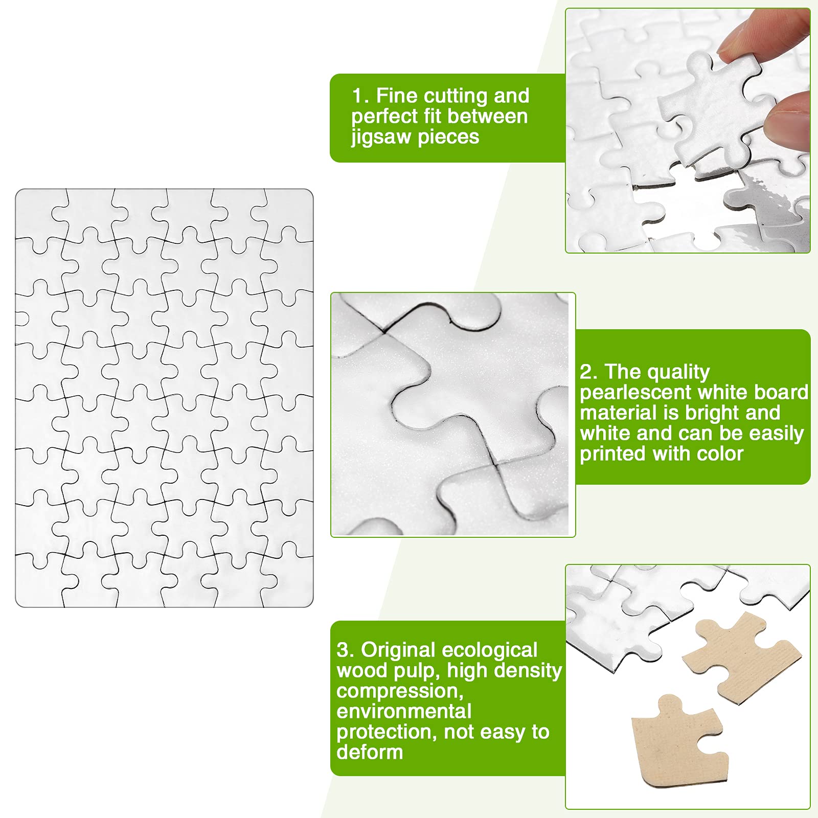 Sumind preassembled cardboard puzzle surface ensuring durable, ready-to-use printing.