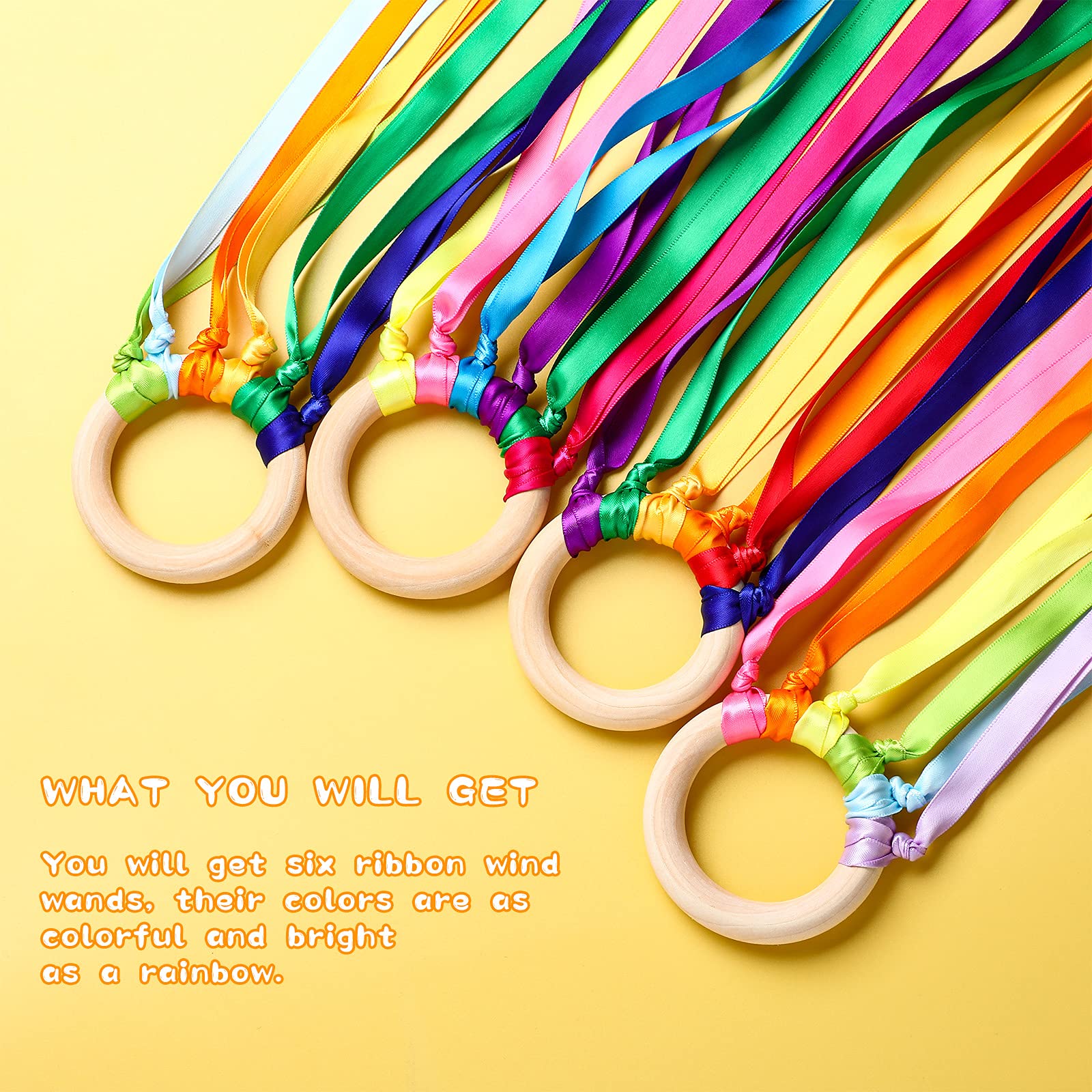 Sumind rainbow wand set enhances group exercise and festive decor.