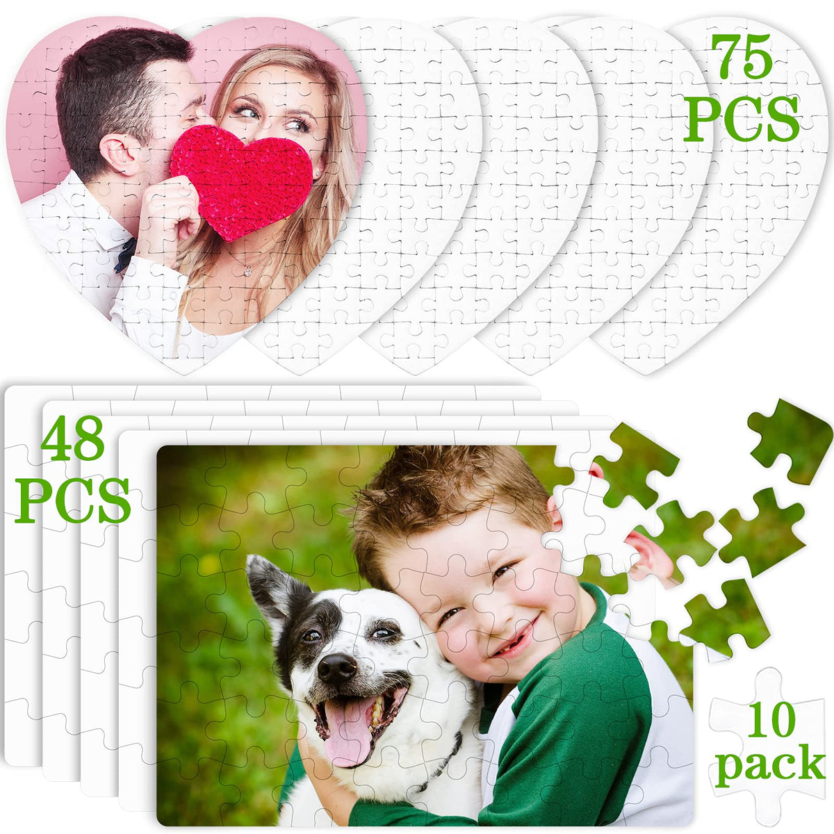 Sumind rectangle blank sublimation puzzle ready for personalized designs and keepsake gifts.