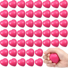 Sumind rose red heart stress balls pack front view, ideal party favors and classroom giveaways.