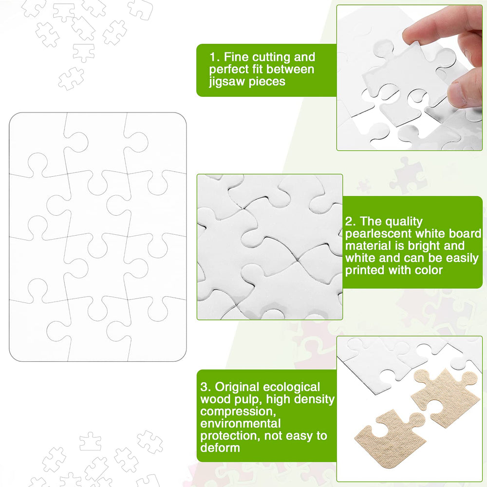 Sumind sublimation puzzle with printed design example showcasing vibrant results.