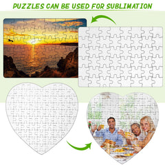 Sumind sublimation puzzle surface for clear transfers on all blank pieces.