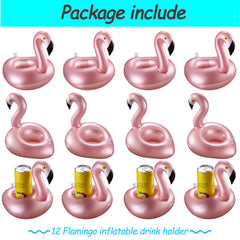 Sumind inflatable flamingo drink holder is lightweight and easy to store.