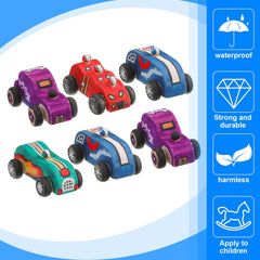 Sumind DIY wooden car toys for kids, colorful paints encourage imagination.