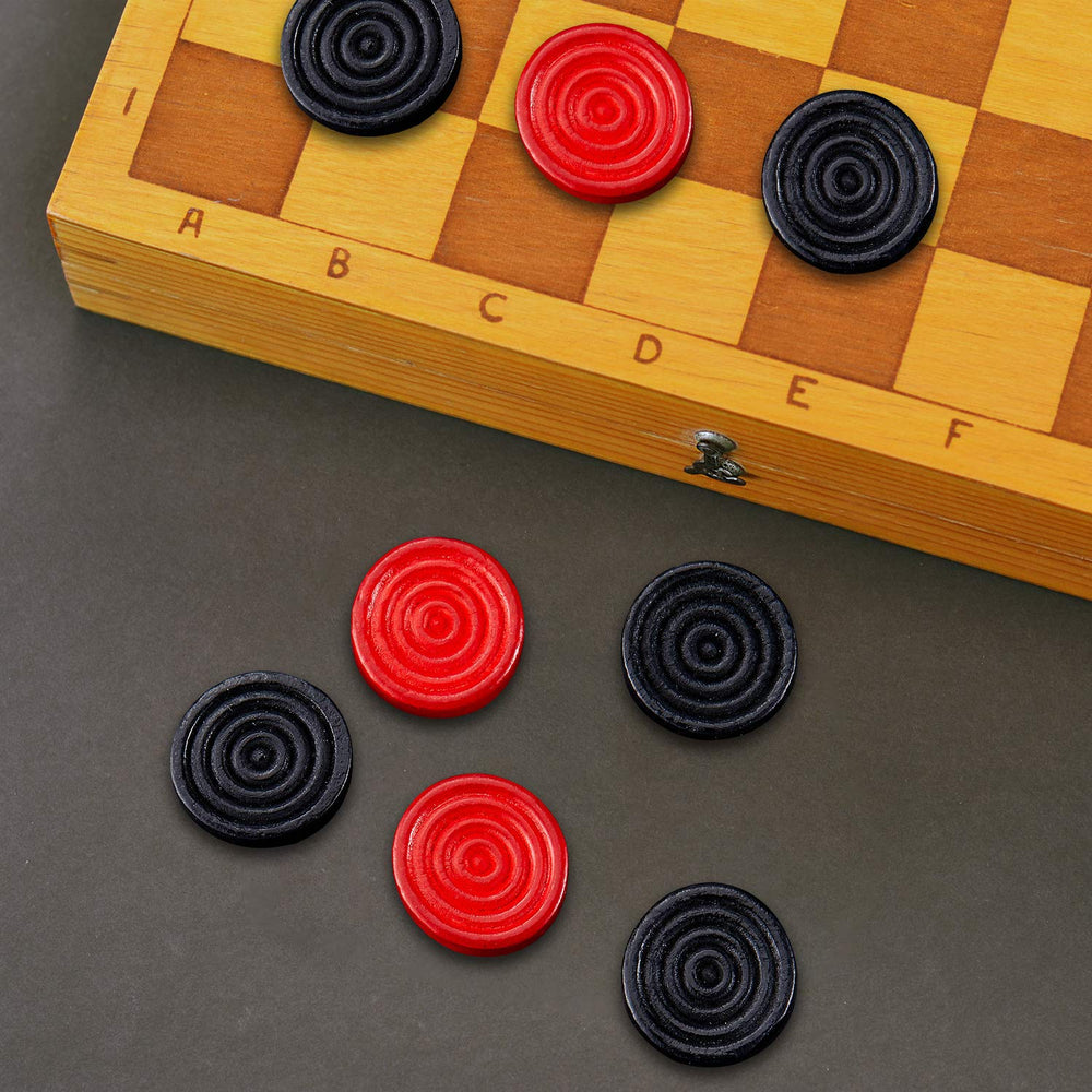 Safe, smooth wood pieces crafted for repeated game sessions.