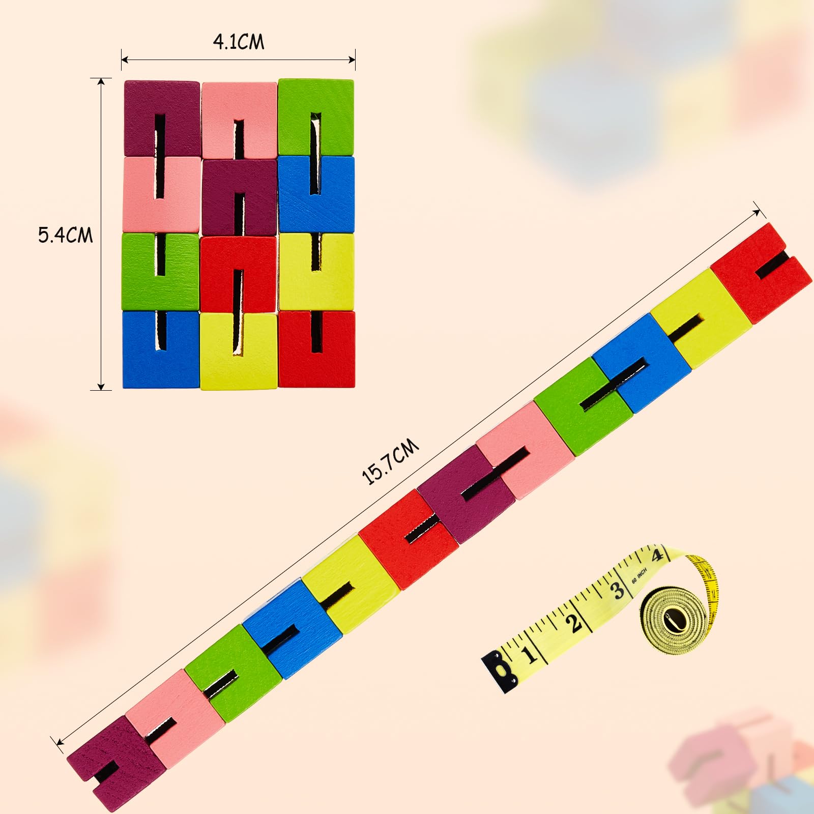 Sumind wooden twist cubes offer calming sensory play for teens and adults.