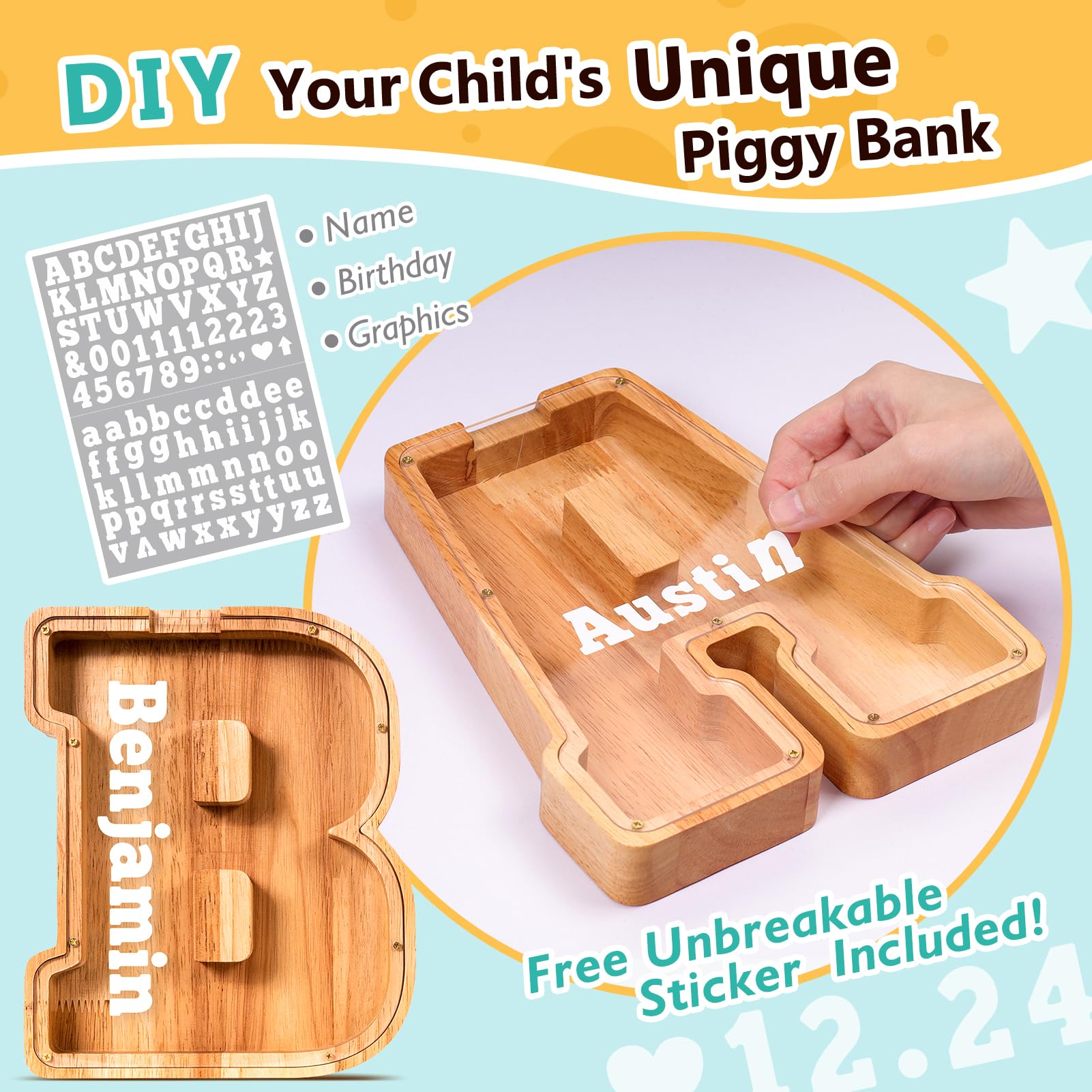 SummiDate piggy bank transparent panel reveals coins and progress.