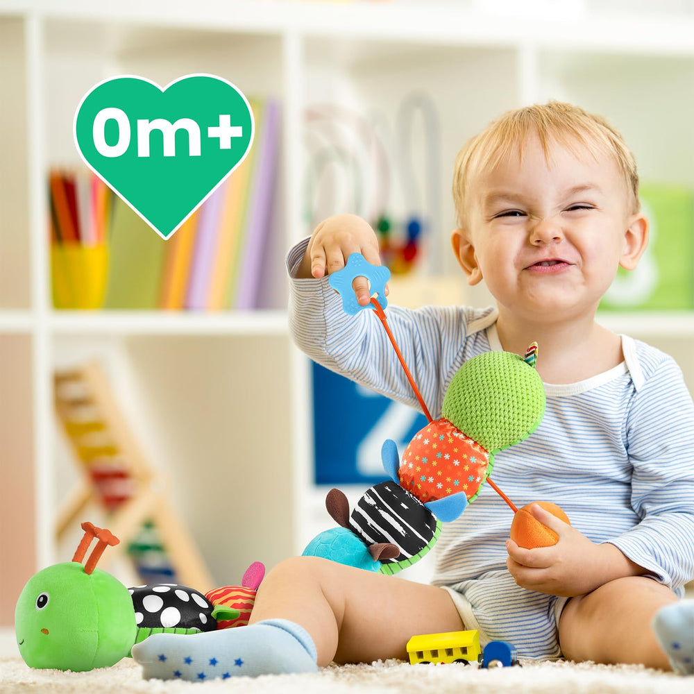 Sumobaby Caterpillar soft plush material offers cozy, safe play