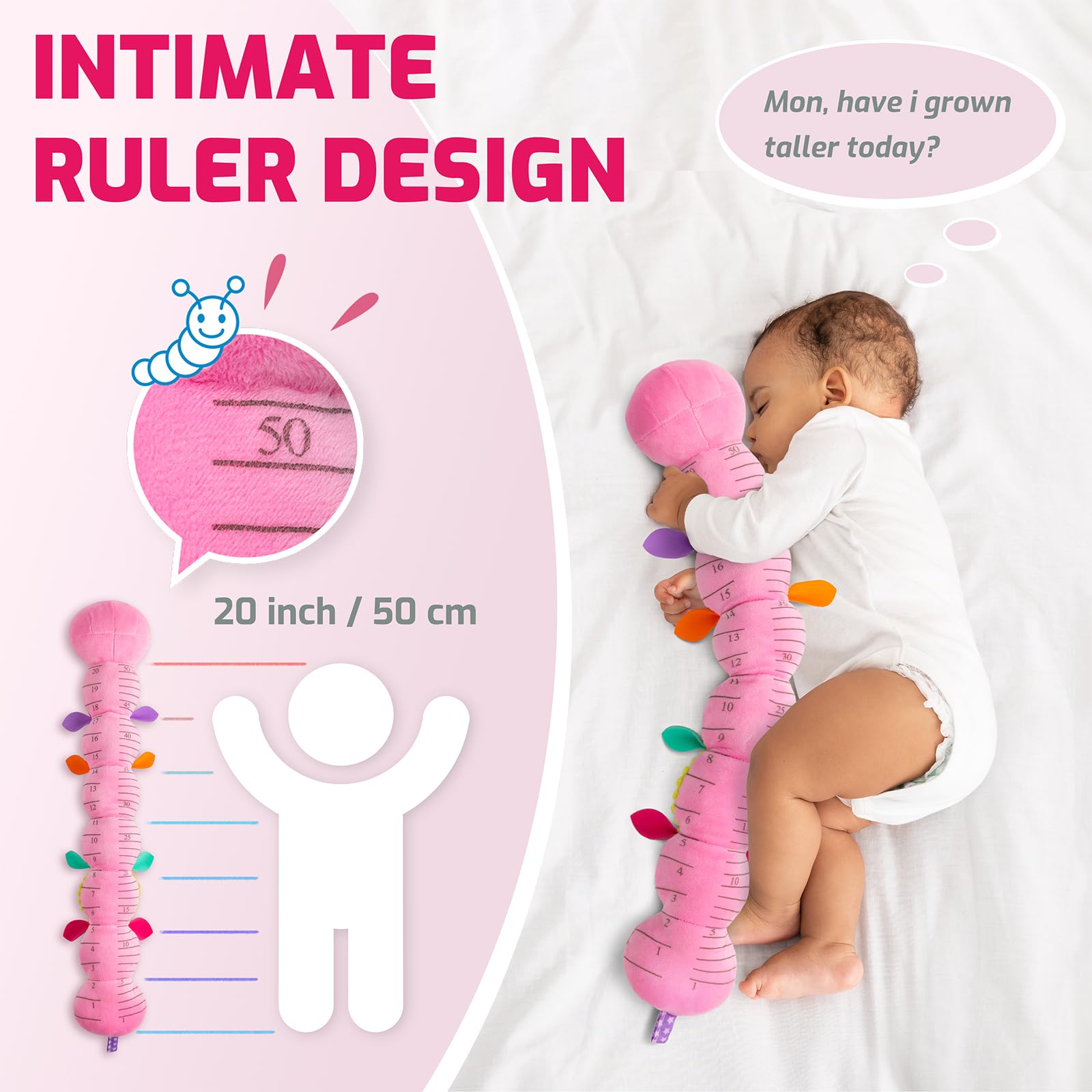 Sumobaby Caterpillar teething head design soothing gums during teething.