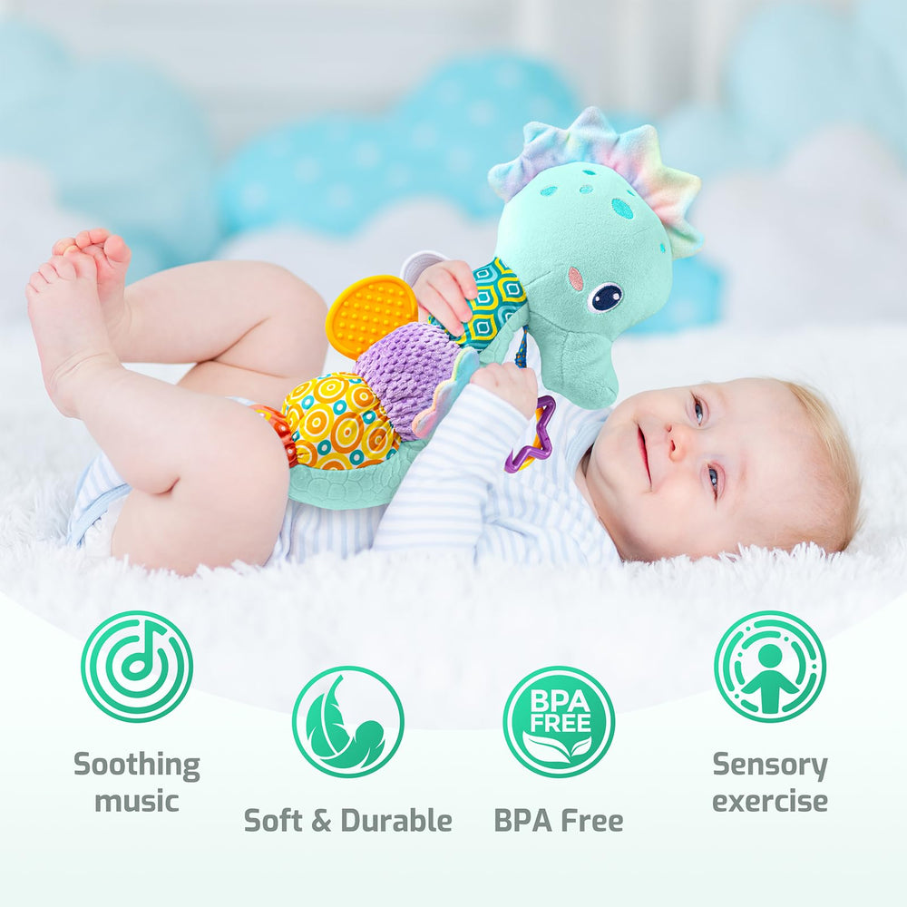 Sumobaby Seahorse teething-back design supports safe chewing during teething