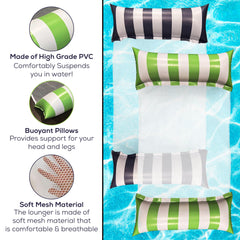 Sun Fun 5-in-1 pool float exercise saddle mode supports light water workouts.