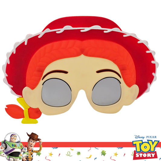 Sun-Staches Jessie sunglasses, side angle, lightweight comfort for all-day costume use