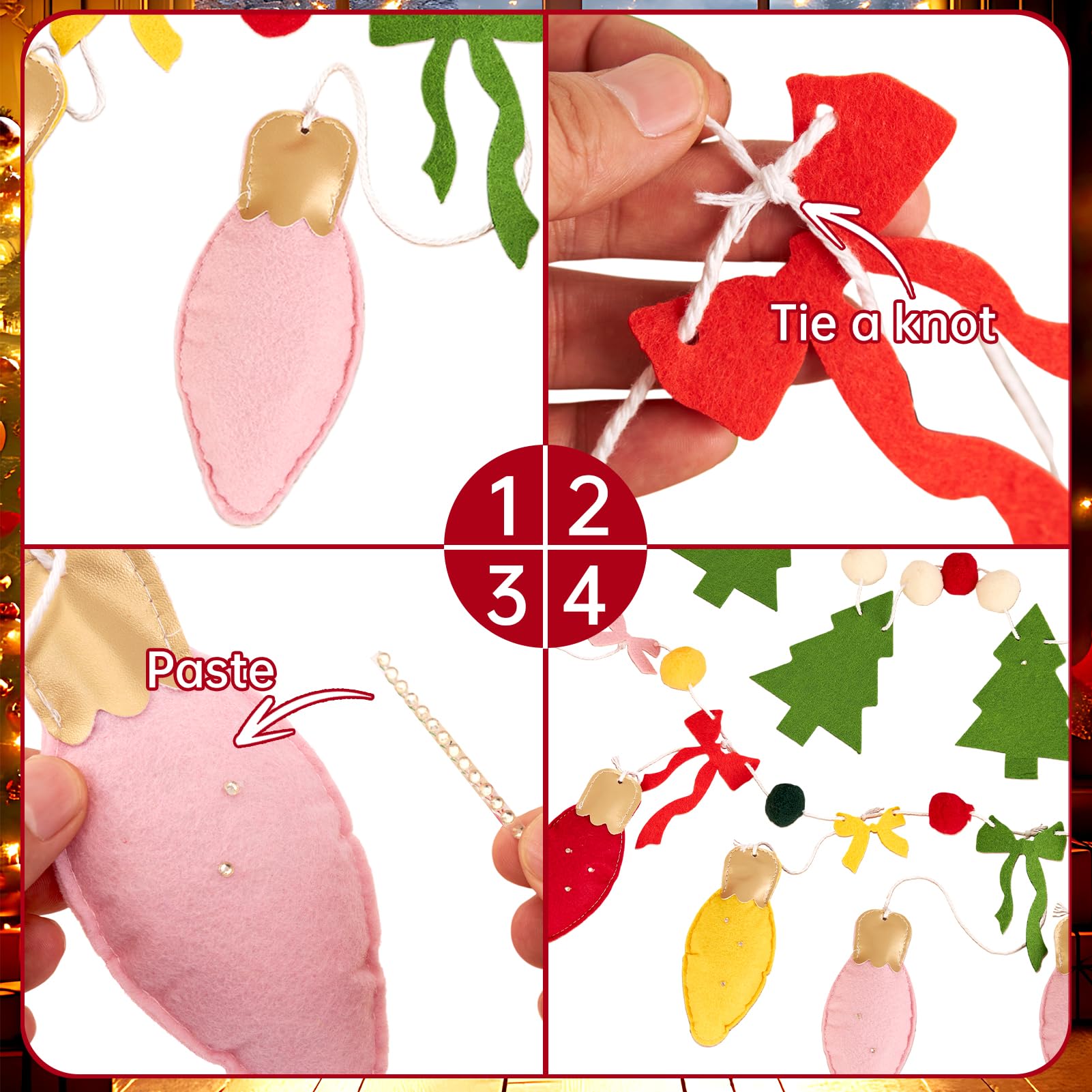SUNBEAUTY Christmas tree shapes add upper-layer charm and depth