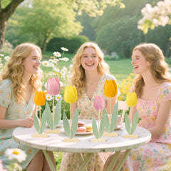 SUNBEAUTY table top tulips decor for shelves or windowsills