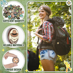 Suncalla military green outdoor style pins for gear customization