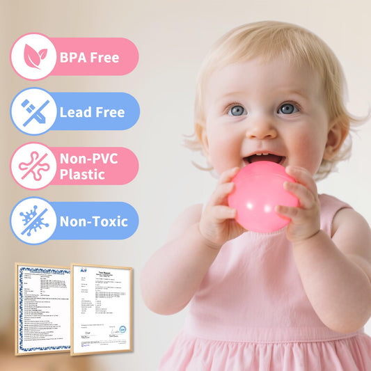 Suncuber 2.2-inch diameter balls support small hands and motor skill practice.
