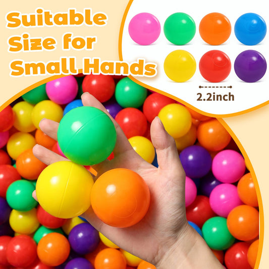 Suncuber ball pit balls closeup texture highlights BPA-free materials for safe handling.