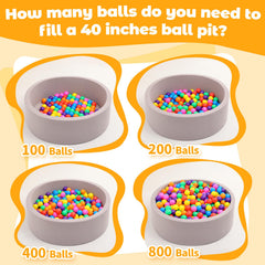Suncuber ball pit balls gift-ready packaging ideal for birthdays or holidays.