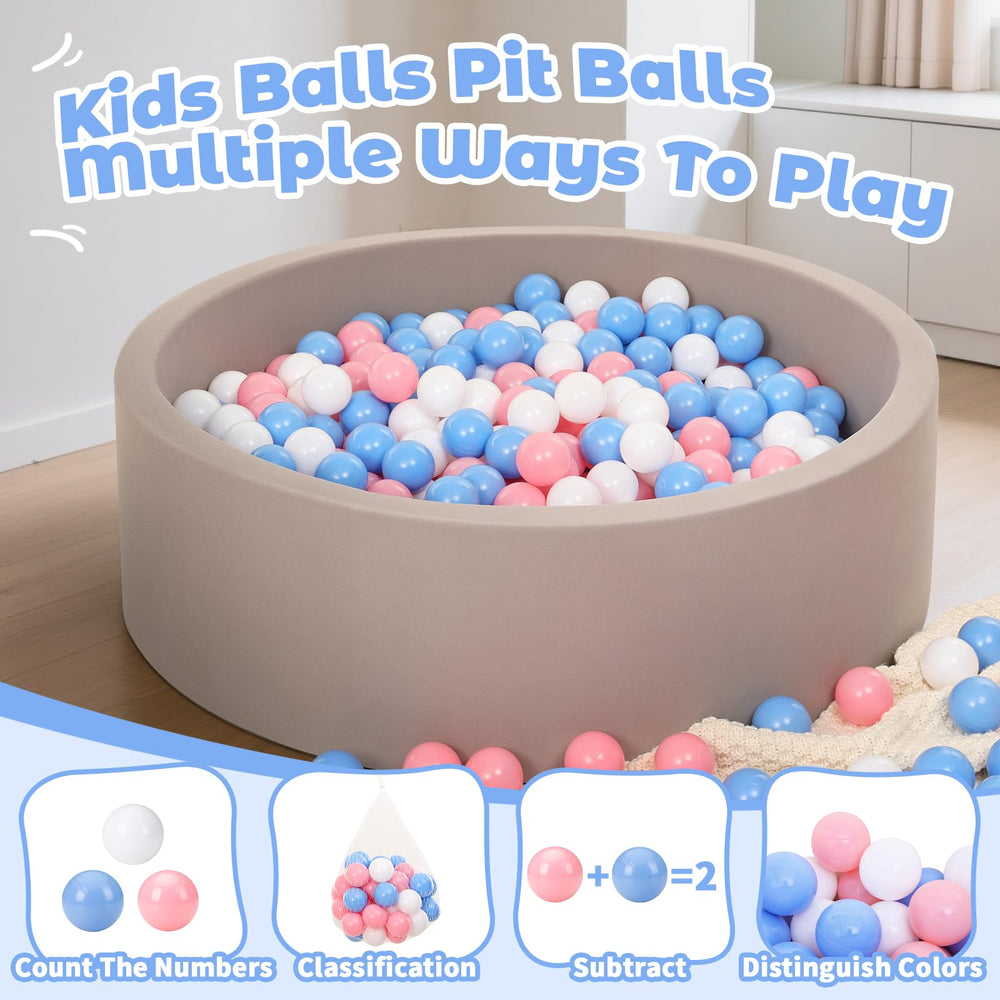 Suncuber crush-resistant plastic ensures durable indoor and outdoor ball pit fun.