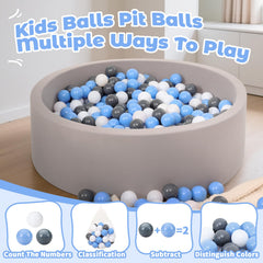 Bright, colorful Suncuber balls for sensory play and color recognition.