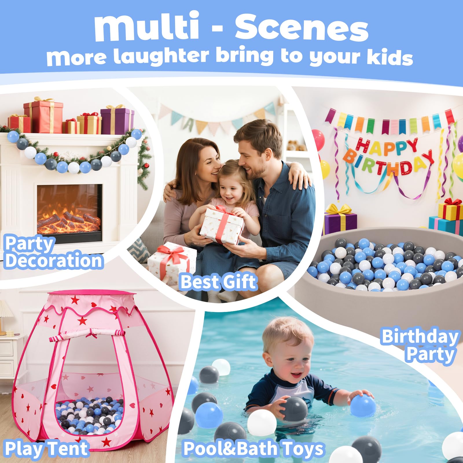 Gift-ready Suncuber toddler balls set for birthdays or holidays.