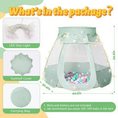 Suncuber Pop Up Tent mesh windows provide airy, comfortable play