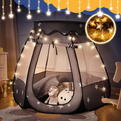 Suncuber pop up tent with roll-up door for easy access and fun.